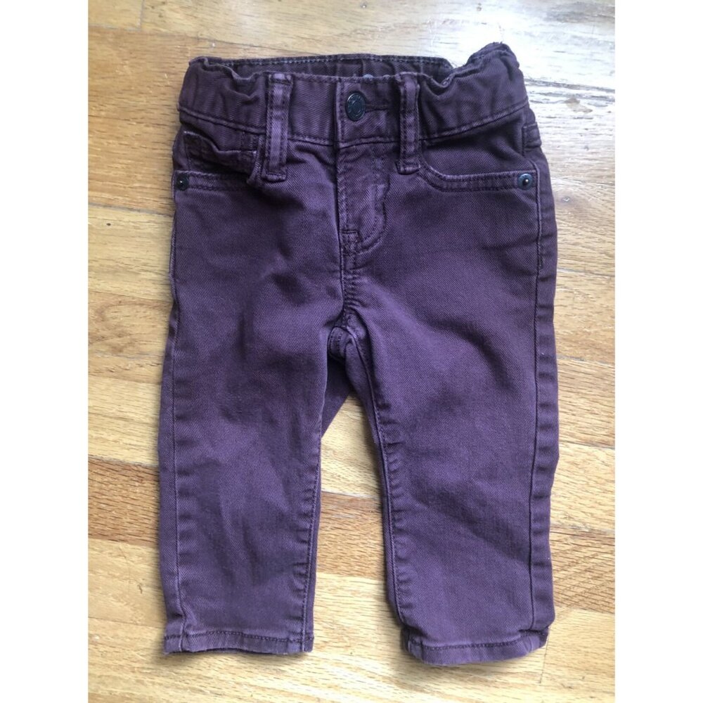 Gap 12-18M Plum Deep Burgundy Jeans